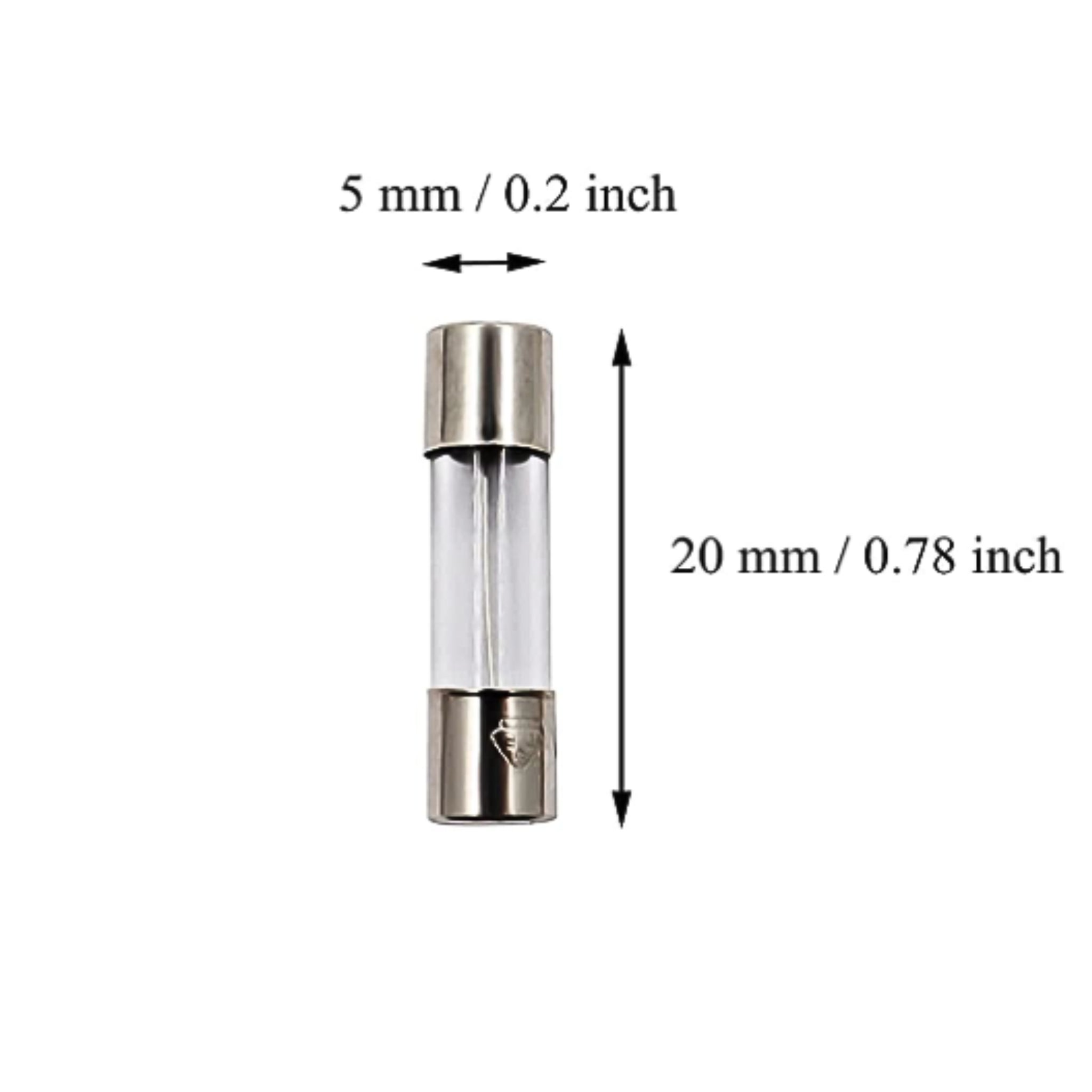 Hatching Time Glass Fuse - Slow Blow 5x20MM 2AMP - Fits Brooder Heater (HT03E)