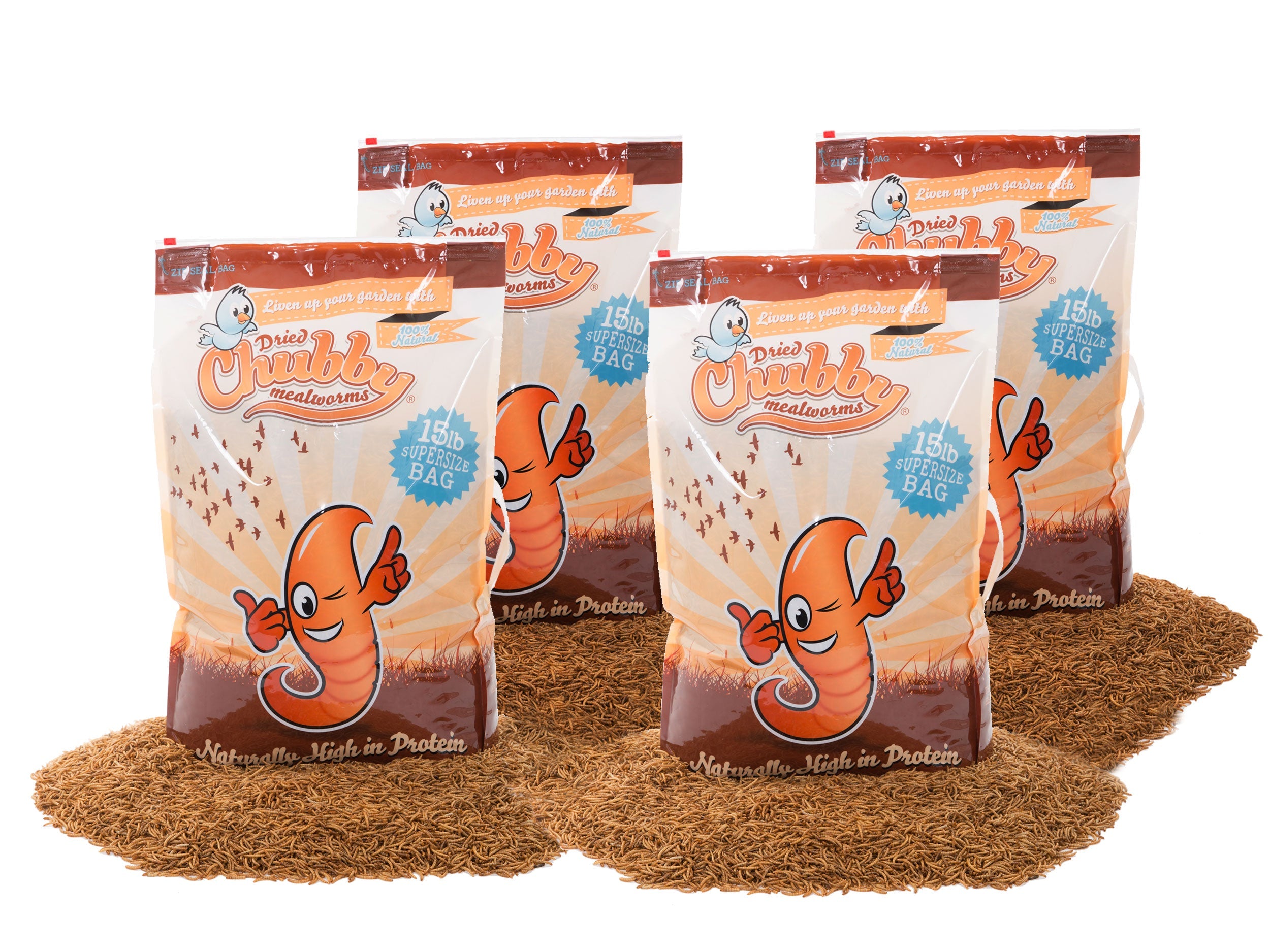 Chubby Dried Mealworms 60Lbs