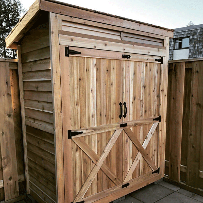 CedarShed Bayside Lean To Double Door 4