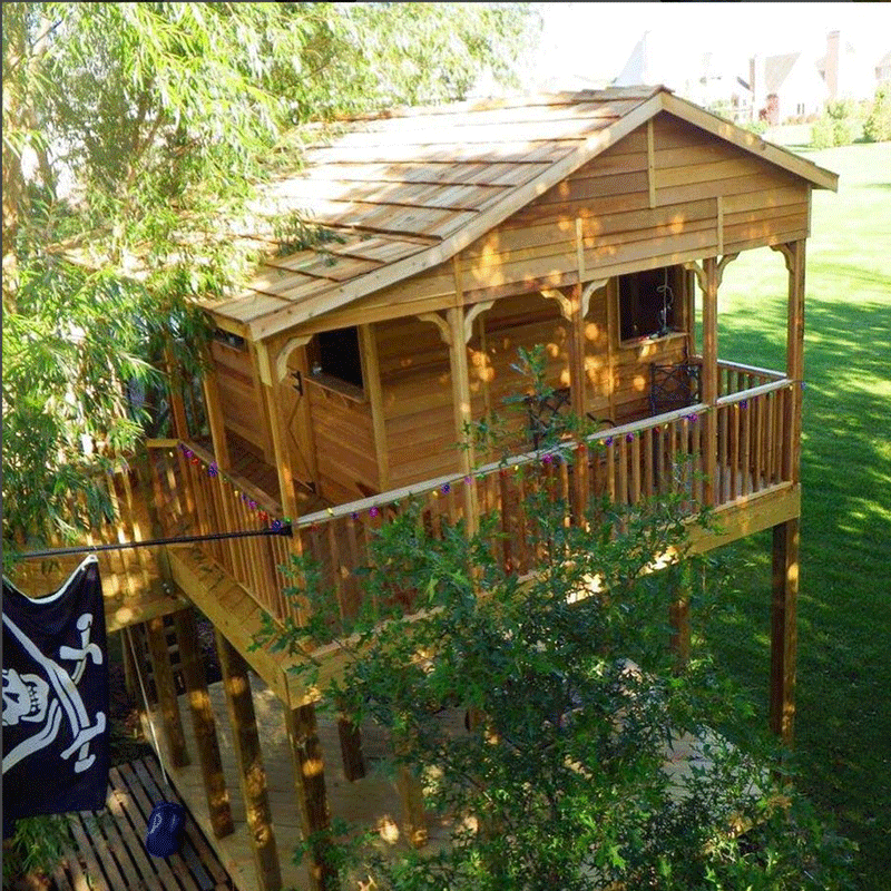 CedarShed FarmHouse side elevated