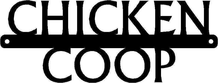 The Metal Peddler Chicken Signs - Stacked Chicken Coop Sign