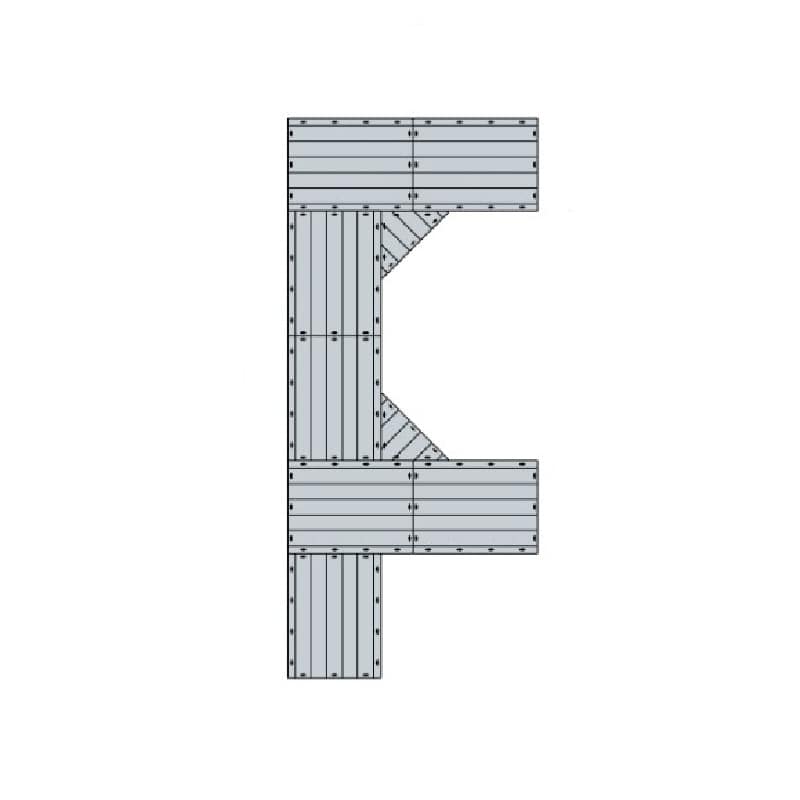 Connect-A-Dock F-Shaped Dock Bundle 1000 Series Model FPK1012 without dimensions