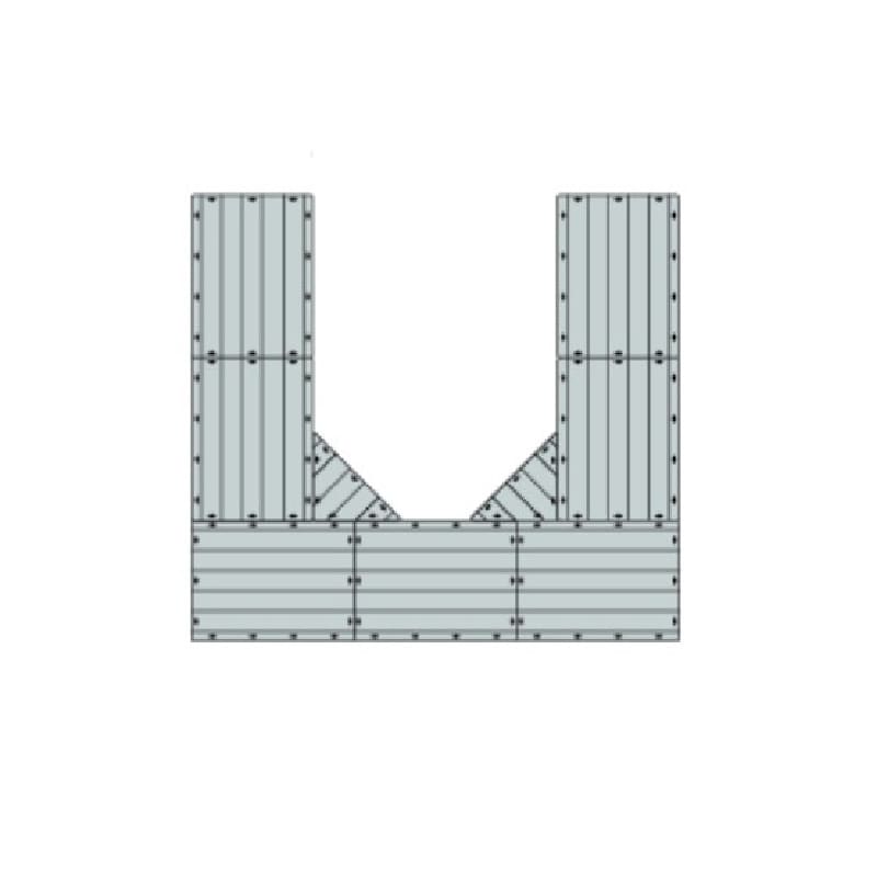 Connect-A-Dock U-Shaped Dock Bundle 1000 Series Model UPK1011 without dimensions