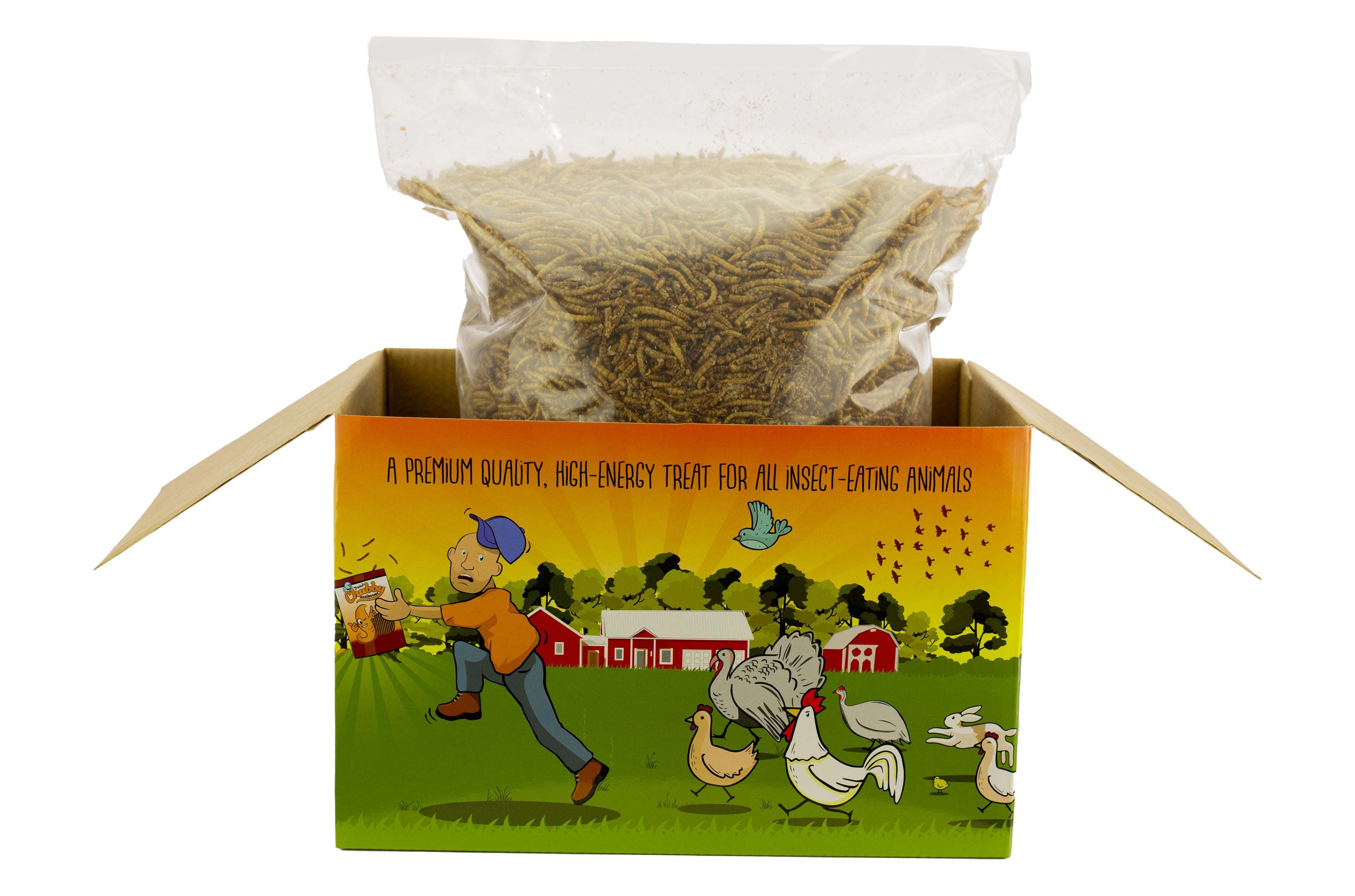 Chubby Dried Mealworms 3Lb - Coop Dreams Limited Edition Box