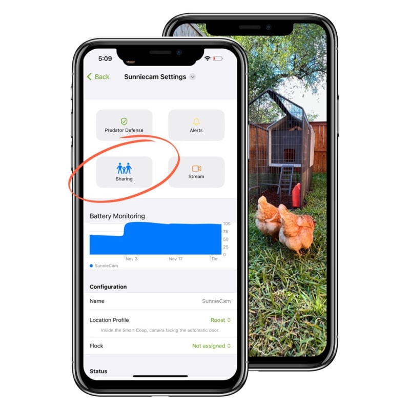 Coop The Smart Coop with Steel Run sharing in the app