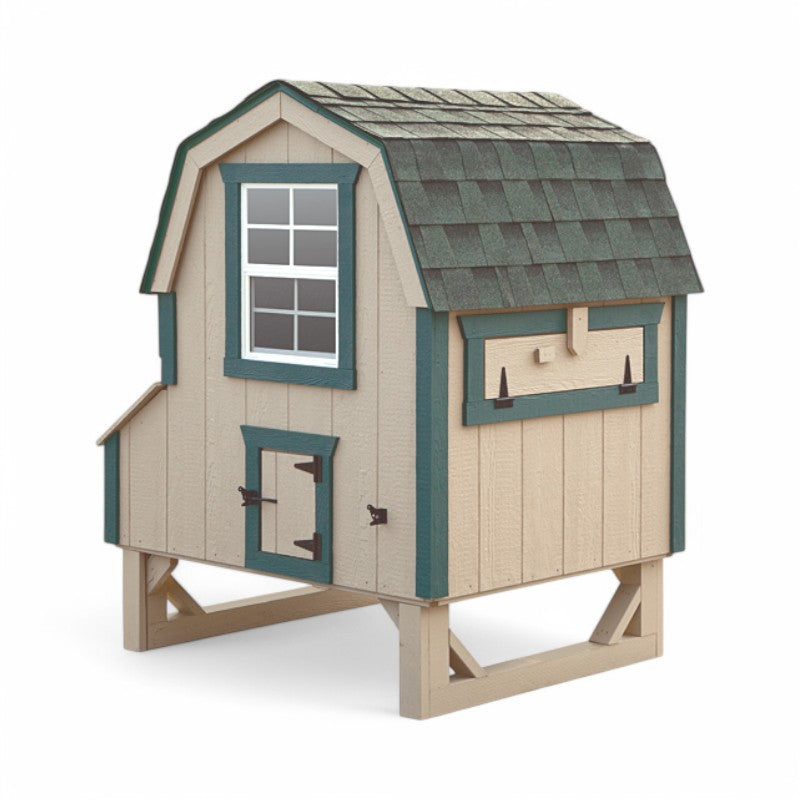 Hen House Collection Dutch Chicken Coop 4 x 4' D44 LP back