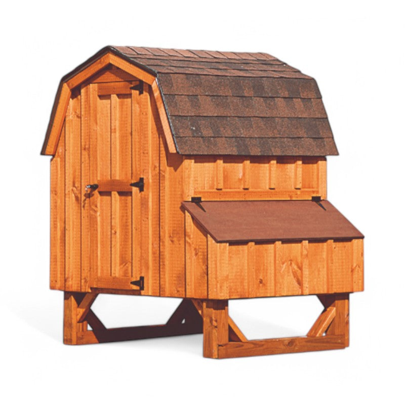 Hen House Collection Dutch Chicken Coop 4 x 4' D44 board and batten back