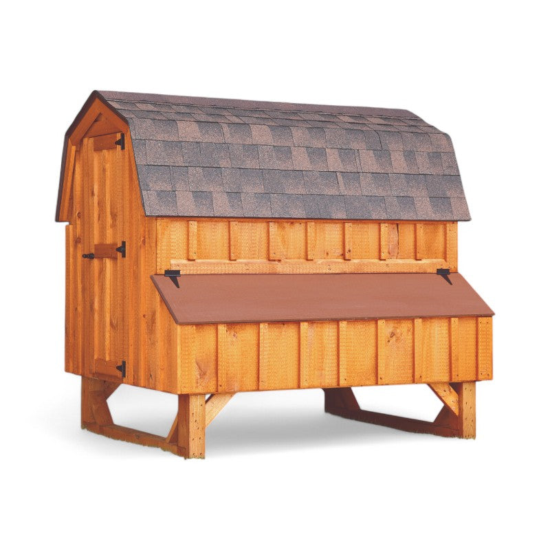 Hen House Collection Dutch Chicken Coop 4 x 6' D46 board and batten egg access door