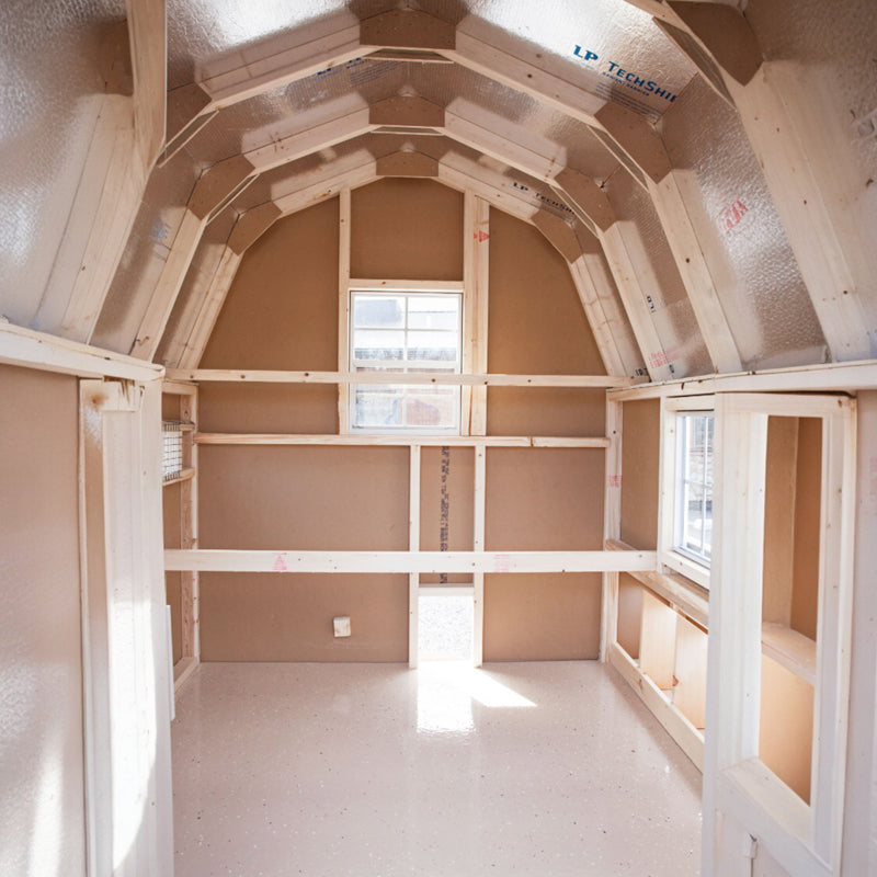 Hen House Collection Dutch Chicken Coop 4 x 8' D48 inside view
