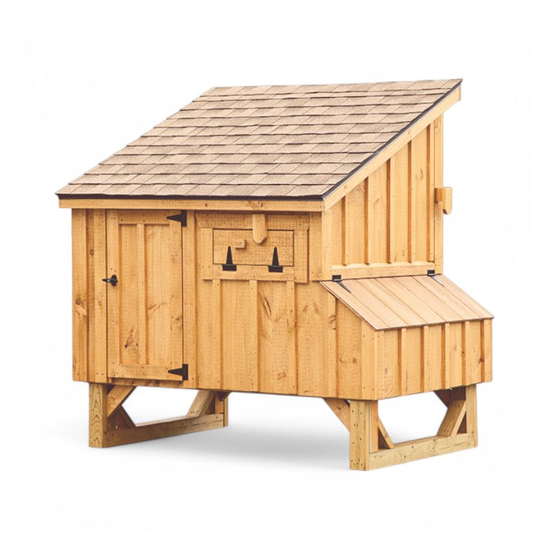 Hen House Collection Lean To Chicken Coop 4 x 5' L45 back board and batten