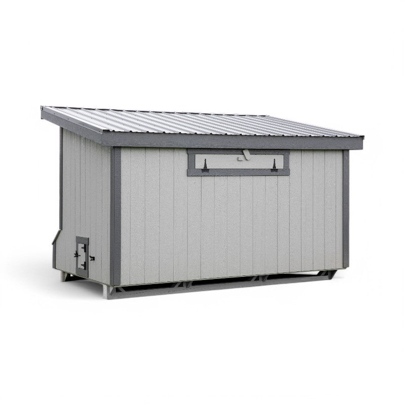 Hen House Collection Lean To Chicken Coop 7 x 12' L712 back lp