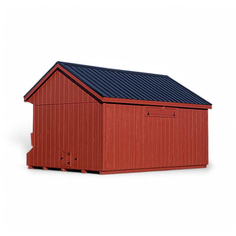 Hen House Collection Quaker Chicken Coop 10 x 16' Q1016 back