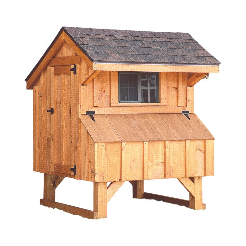 Hen House Collection Quaker Chicken Coop 3 x 4' Q34 board and batten front