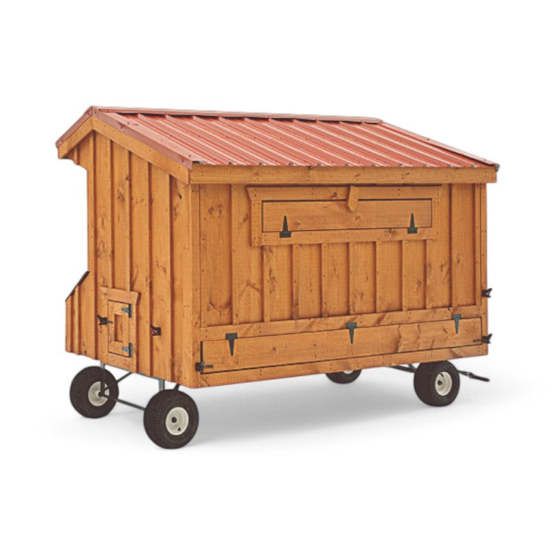 Hen House Collection Quaker Chicken Coop 4 x 8' Q48 board and batten back