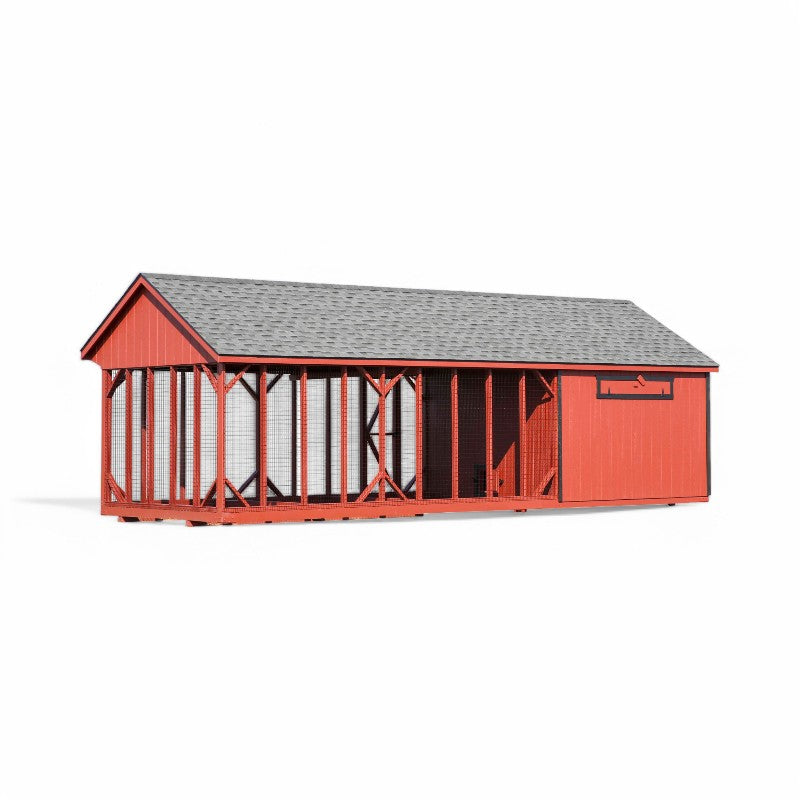 Hen House Collection Quaker Chicken Coop & Large Run Q1028C back