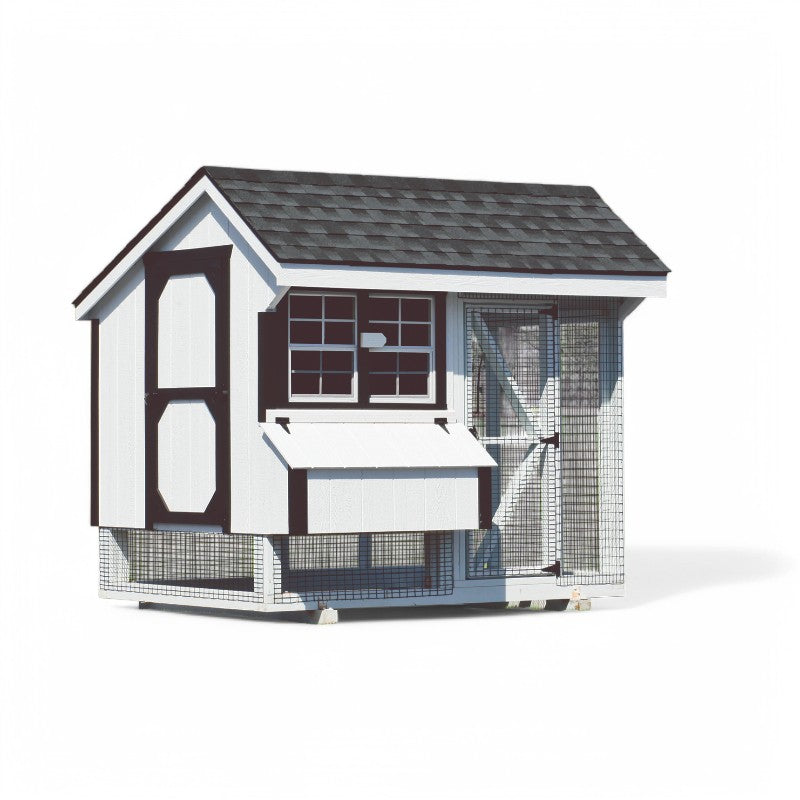 Hen House Collection Quaker Chicken Coop & Run Q68C LP front