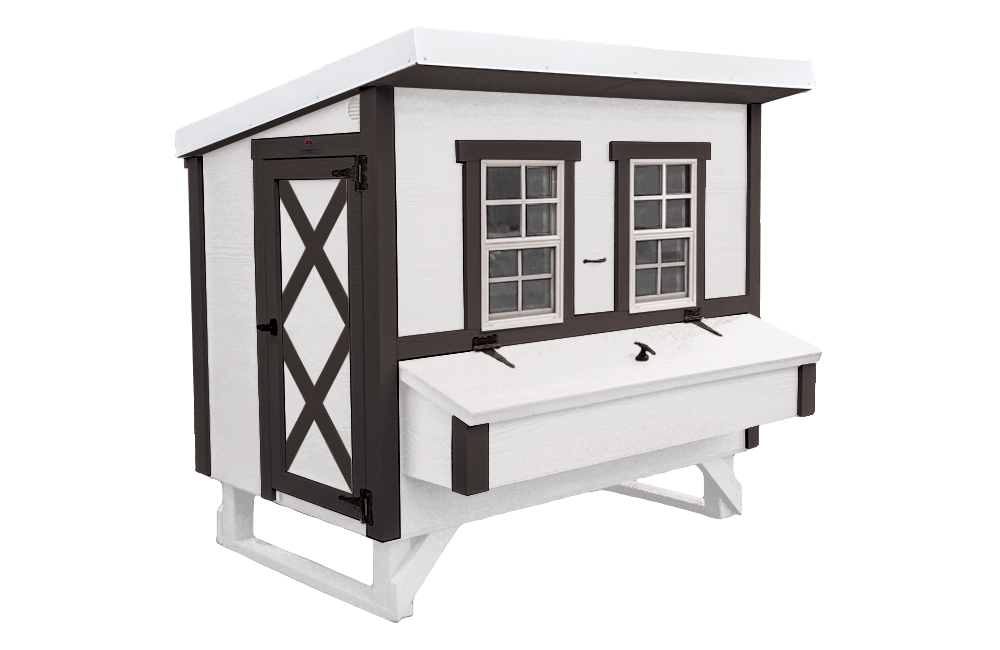 OverEZ Chicken Coop Large Up to 15 Chickens white front