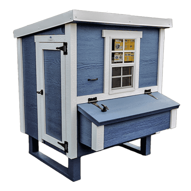 OverEZ Chicken Coop Medium with Wheels blue