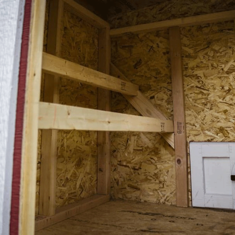 OverEZ Chicken Coop Medium with Wheels inside