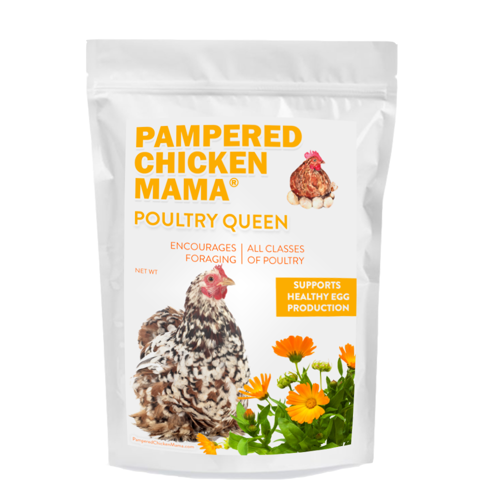 Pampered Chicken Mama Poultry Queen Mealworm, Non-GMO Corn, Non-GMO Flax, & Herb Treat For Pet Chickens