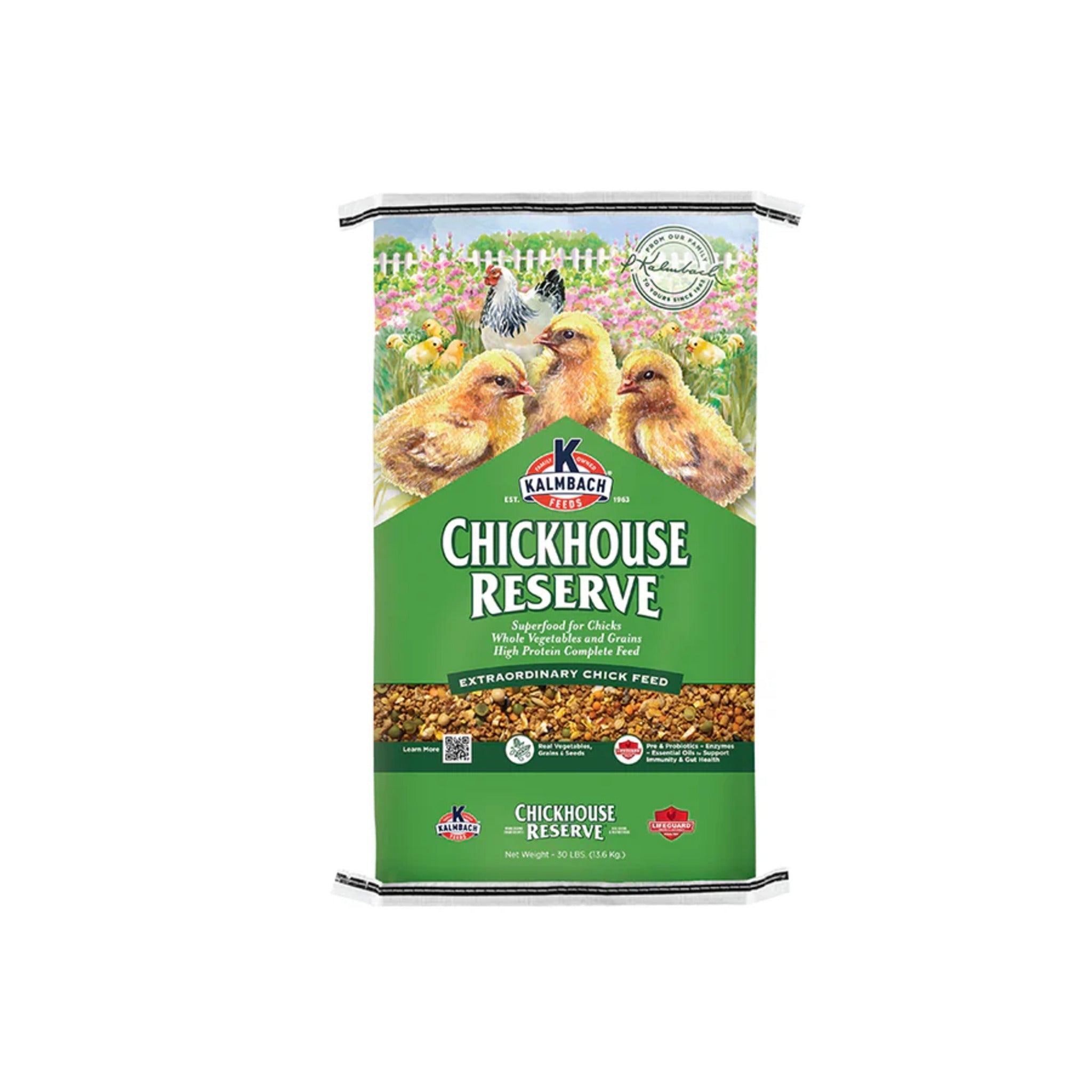 Kalmbach 18% CHICK HOUSE RESERVE Chicken Starter Feed - 30 lb