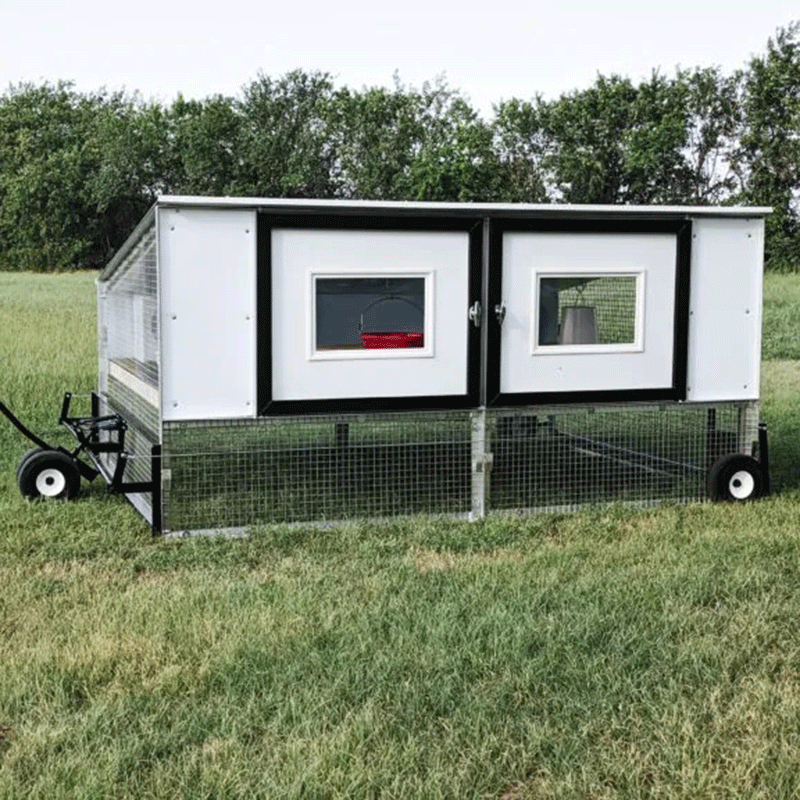 Egg Cart'n Homesteader Chicken Tractor 20-25 Hens front and side