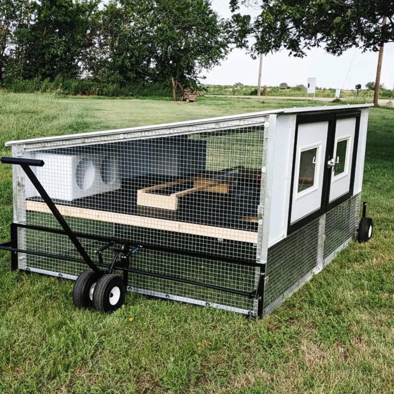 Egg Cart'n Homesteader Chicken Tractor 20-25 Hens side