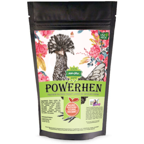 Pampered Chicken Mama PowerHen (TM) High Protein Treat With Mealworms, Black Soldier Fly Larvae, & Herbs For Backyard Chickens