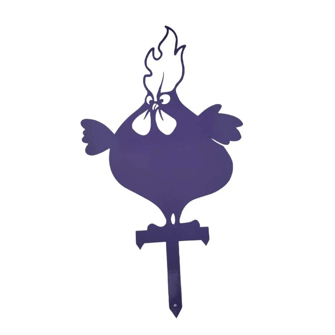 The Metal Peddler Chickens Yard & Garden Stakes flower beds and yard art