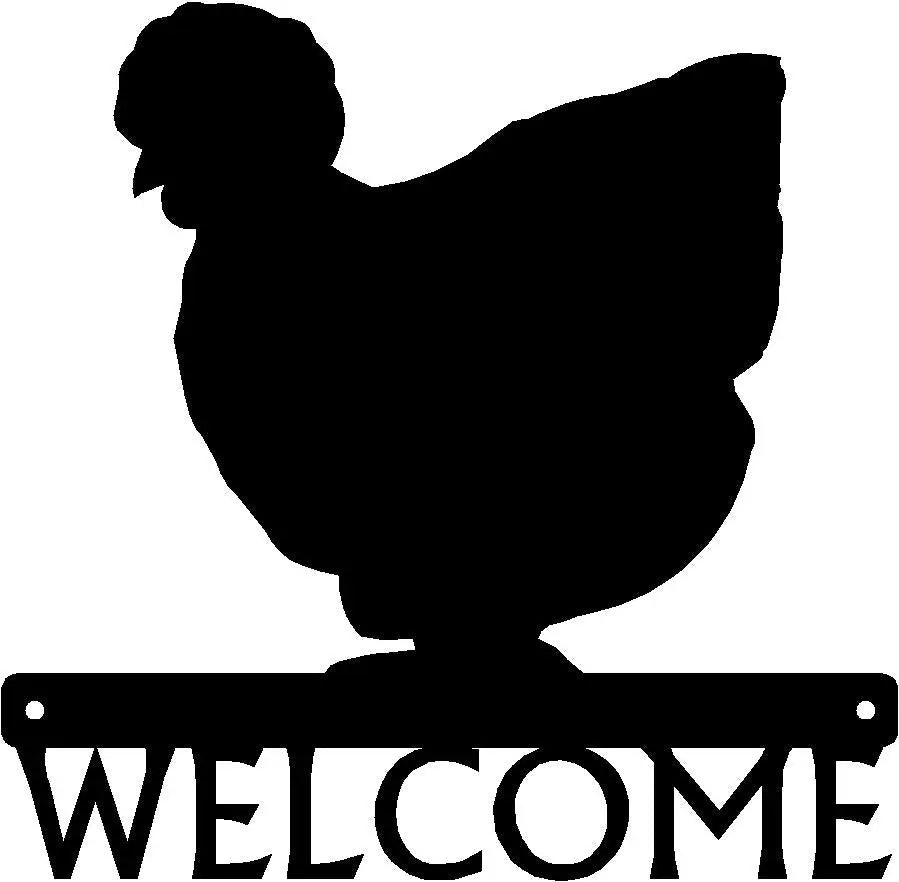 The Metal Peddler Silkie Chicken #1 Key Rack with 5 Hooks