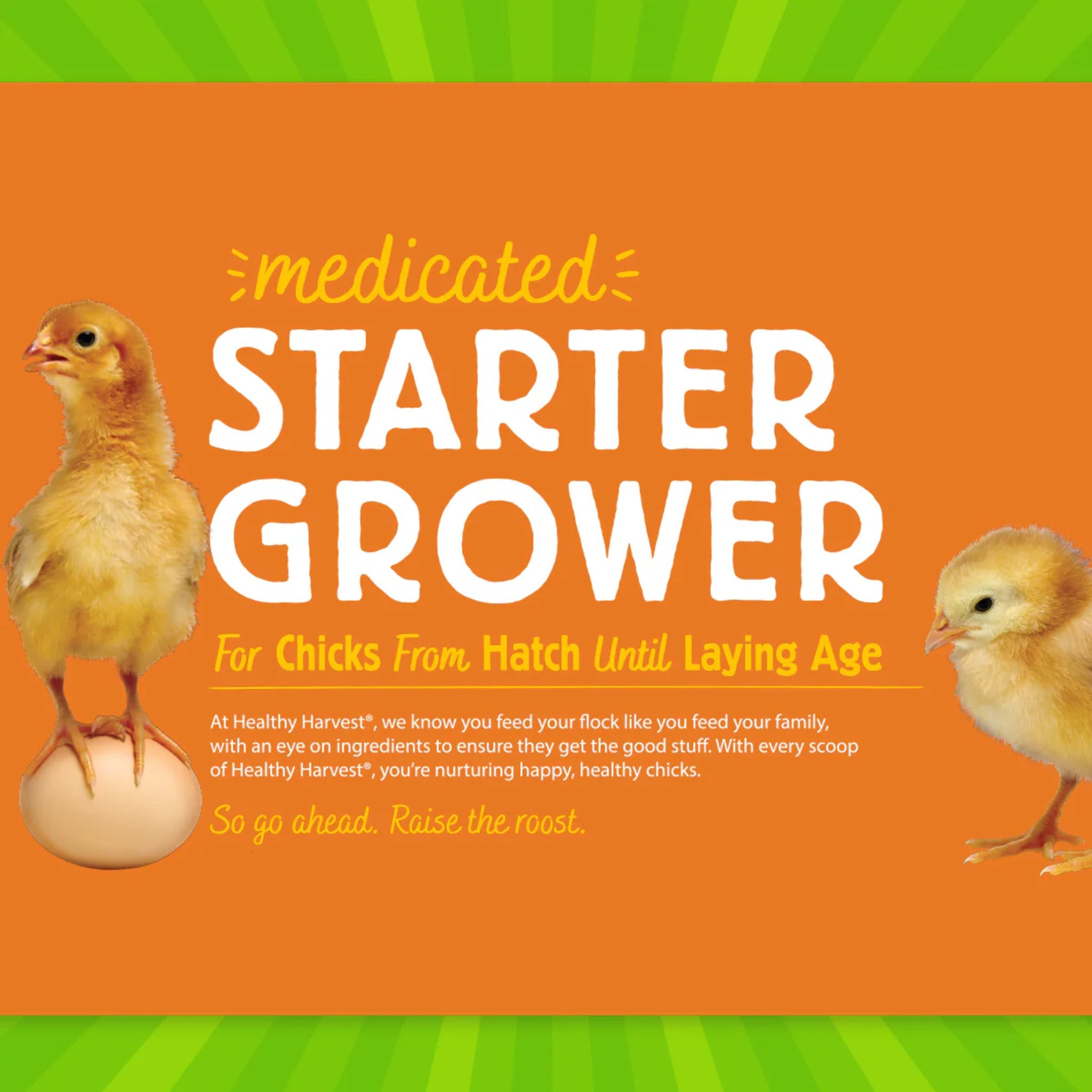 Healthy Harvest 18% Healthy Harvest Medicated Starter/Grower - 5 lb