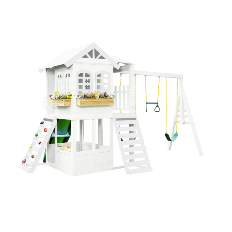 2MamaBees Reign Two Story Playhouse Pastel Colors Daisy