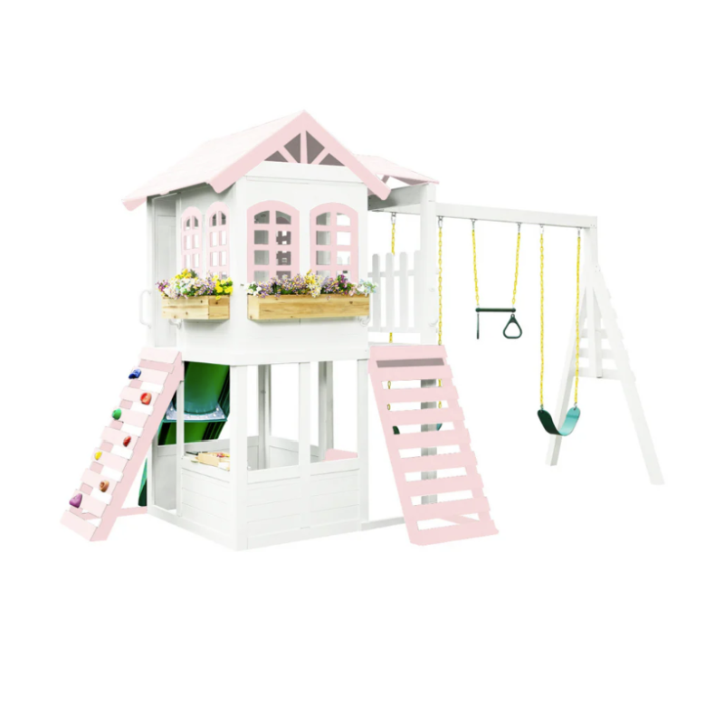 2MamaBees Reign Two Story Playhouse Pastel Colors Bee Mine