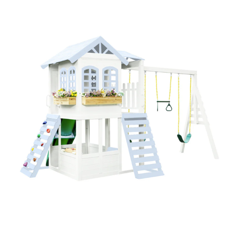 2MamaBees Reign Two Story Playset Custom Pastel Color Ocean Blue