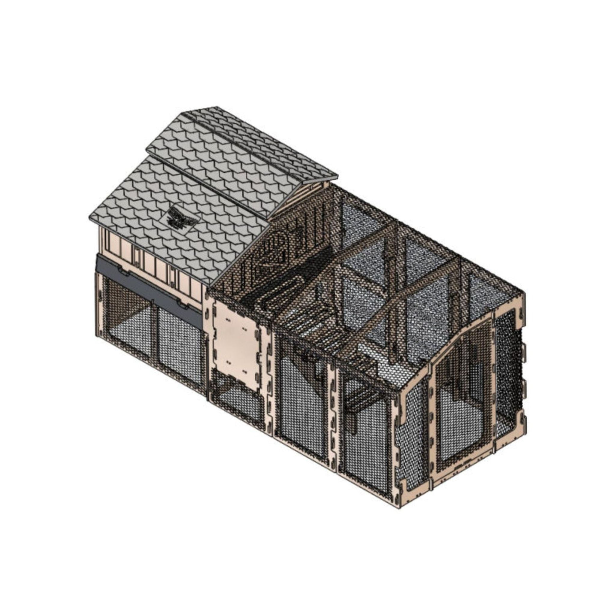 Snaplock by Formex Standard Chicken Coop with Stand and Stairs & Run