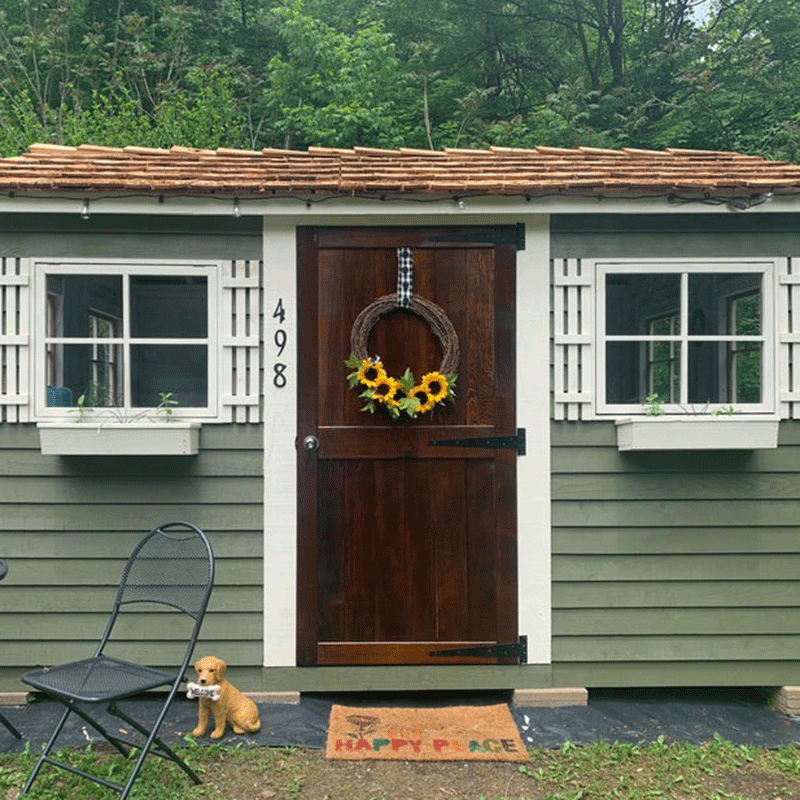 CedarShed Beach House Storage Shed 6 Windows