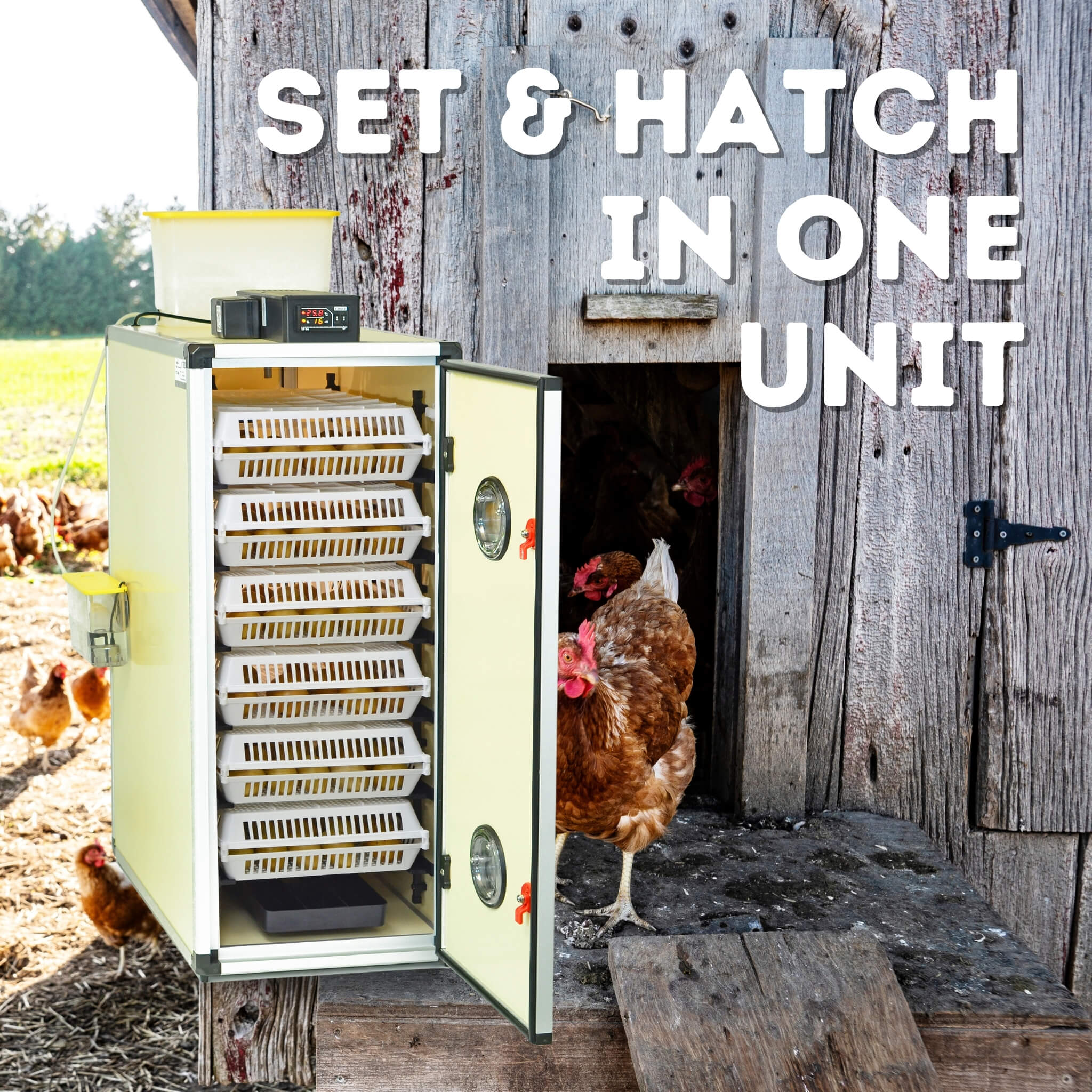 Cimuka CT180 SH - Egg Incubator - Setter & Hatcher baskets