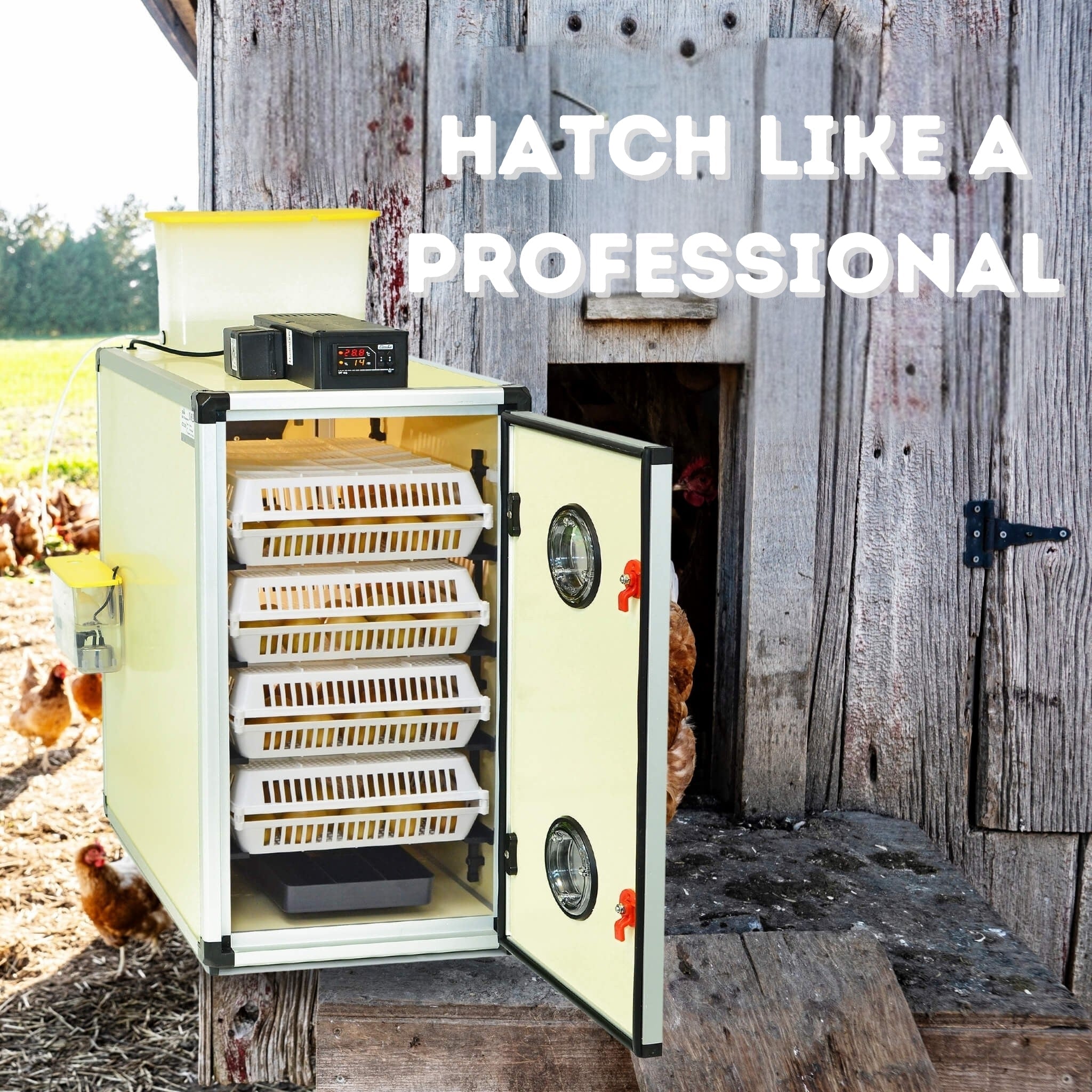 Cimuka CT60 H - Egg Incubator - Hatcher Only - hatching baskets with eggs