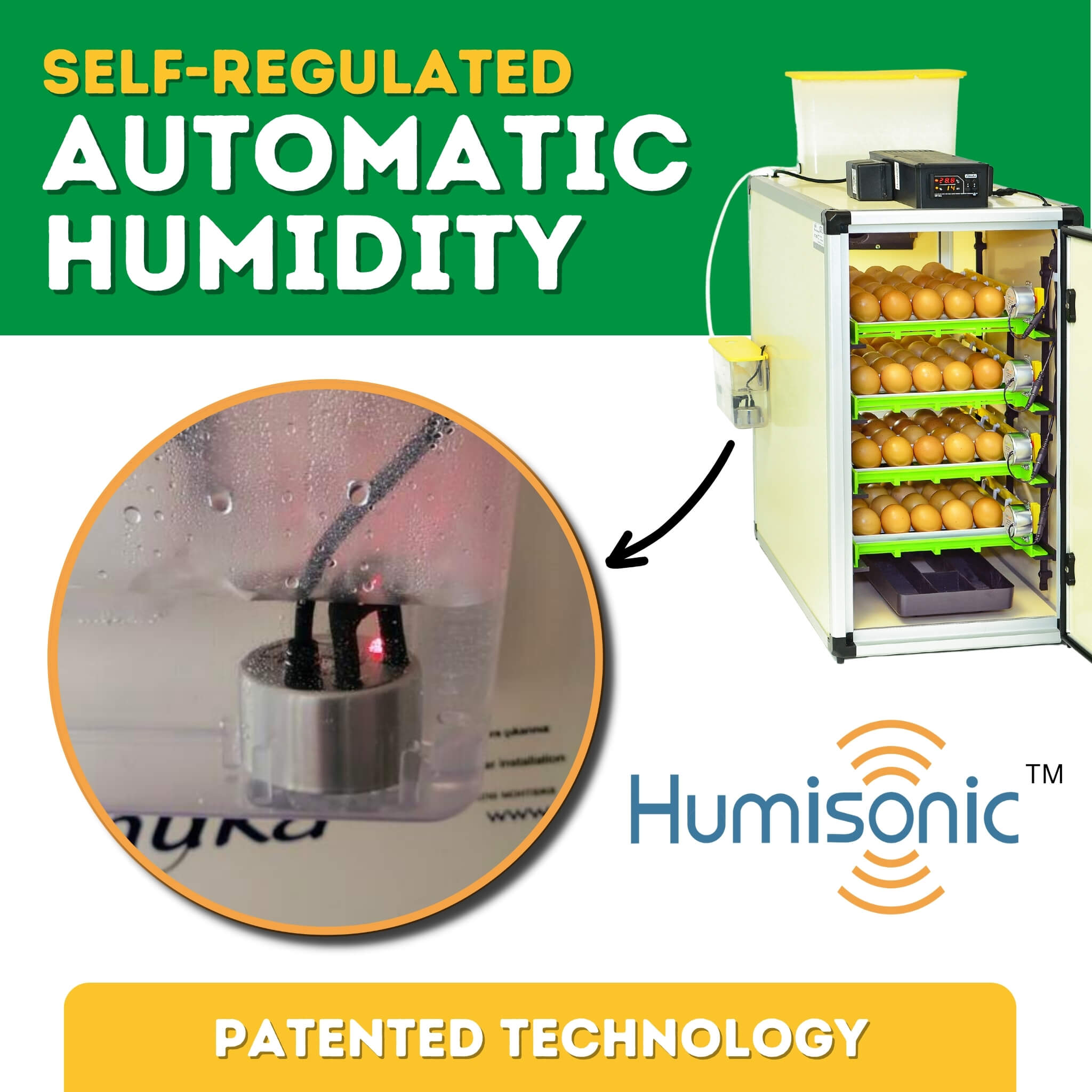 Cimuka Egg Incubator Setter & Hatcher CT120 SH automatic humidity control