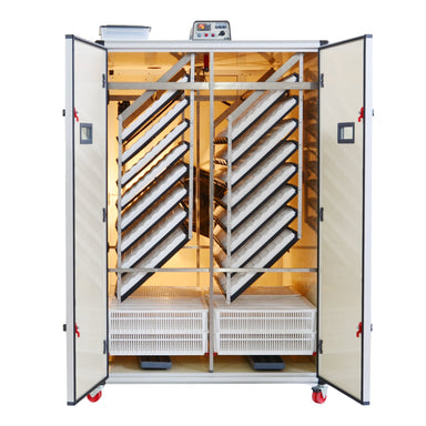 Cimuka T3200 C - Egg Incubator - Setter & Hatcher open doors