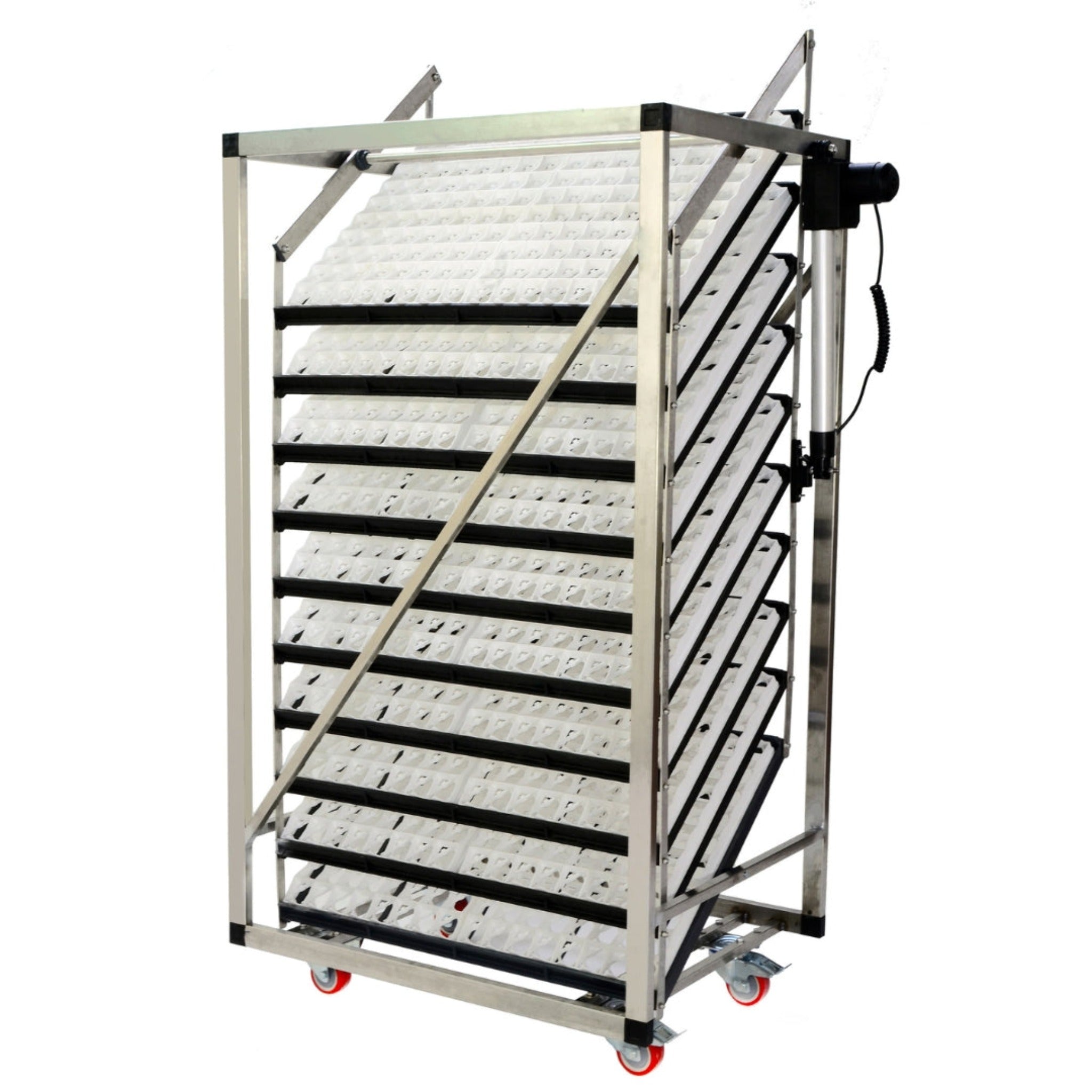 Cimuka T3200 SH - Egg Incubator - Setter & Hatcher (With Trolley) trolley