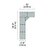 Connect-A-Dock L-Shaped Dock Bundle 1000 Series Model LPK1012 without dimensions