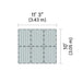 Connect-A-Dock Swim Dock Bundle 1000 Series Model PPK1011 with dimensions