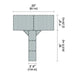Connect-A-Dock T-Shaped Dock Kit 1000 Series Model TPK1015 with dimensions