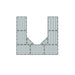 Connect-A-Dock U-Shaped Dock Bundle 1000 Series Model UPK1011 without dimensions