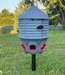 CoopWorx 40 lb Feed Silo with Optional Base Styles stake in the ground