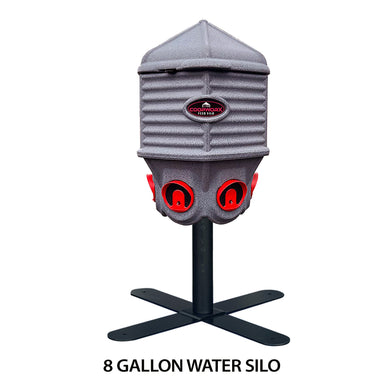 CoopWorx Water Silo 8 Gallons with Optional Base Styles & Auto Water Fill water silo