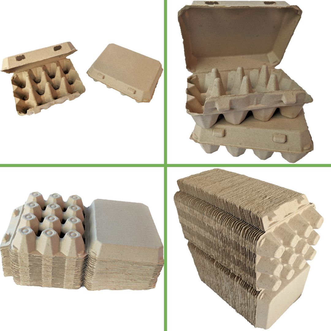 Henlay Vintage Blank Egg Cartons Tan or White
