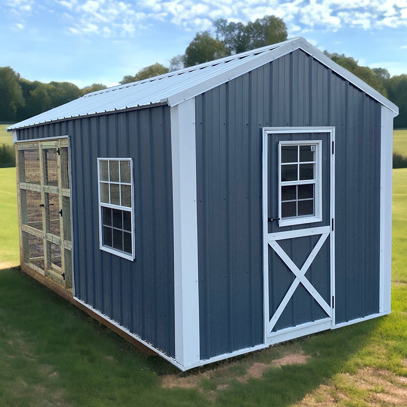 Driftless Outdoors Countryside Coop 8 x 12 gray white
