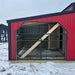 Driftless Outdoors 12’ x 30’ Kentucky Style Barn red and black stall